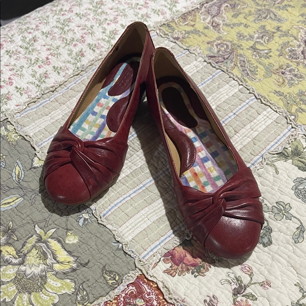 Born Dark Red Women's Flats